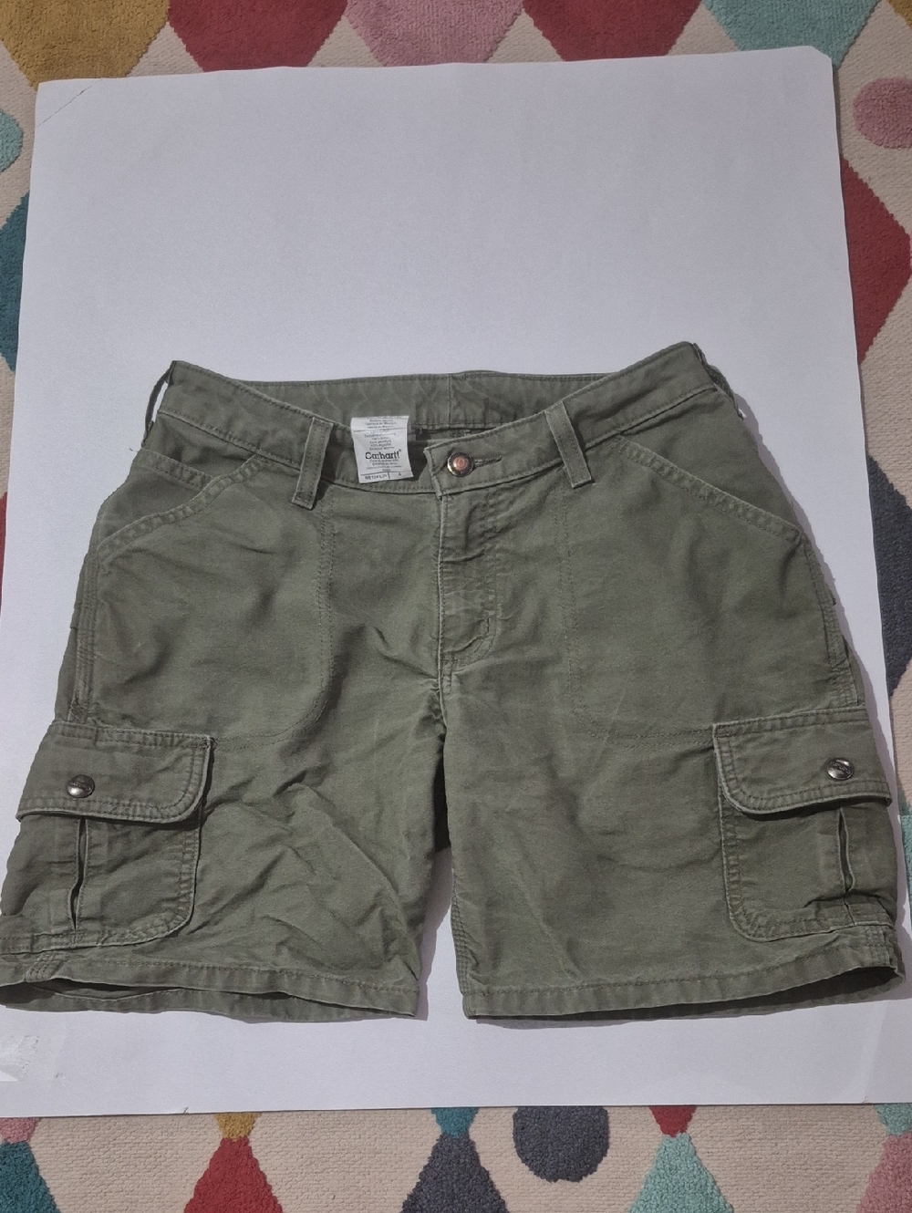 Vintage Carhartt Women's Canvas Utility Cargo Shorts